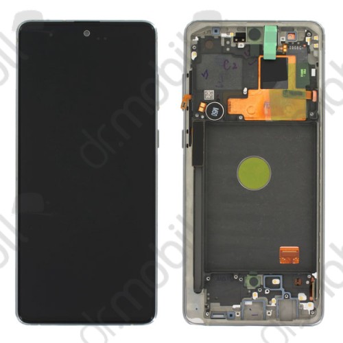 Kijelző Samsung Galaxy Note 10 Lite (SM-N770F) (lcd, érintőpanel, átvezető fóliával, előlap kerettel) GH82-22055B AURA GLOW